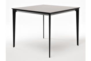 MR1001118 обеденный стол из HPL 90х90см, цвет «серый гранит«, каркас черный